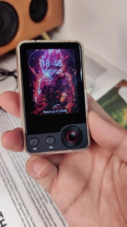 128GB MP3 player (with Bluetooth 5.3), 2.4’ portable full touchscreen music player (with speakers and Micro SD card slot)