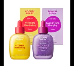 For EQQUALBERRY BAKUCHIOL Plumping Serum 5,000 PPM Retinol NAD Alternative Vitamin C Serum Whitening Smoothing Facial Skin Care