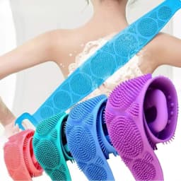 Body Sponge Silicone Brushes Bath Towels Scrubber Rubbing Back Peeling Massage Shower Belt Extended Skin Clean Brushes