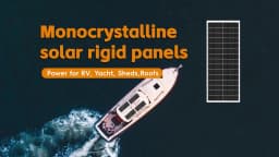 BOGUANG Rigid Solar Panel Glass Solar Cell Power 100W | 120W | 150W Charger for 12V Battery Home Car RV Yachts Golf Carts Etc.