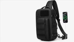 Cross Shoulder Bag Man Chest Bag Waterproof Tactical Waist Messenger Bag Zipper Fashion Outdoor