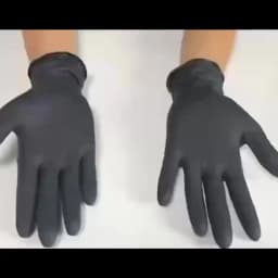 4Mil Black Nitrile Gloves Disposable Non-Sterile Textured Industrial Gloves for Auto Mechanic Household Cleaning Kitchen Tattoo