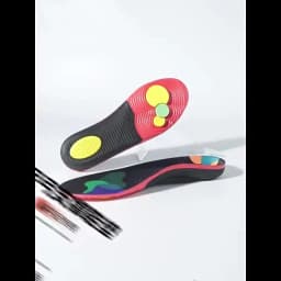 1 Pair Arch Support Plantar Fasciitis Insoles Soft Sole Shock-Absorbing Sports Shoes Insoles Flat Foot Orthopedic Insoles Unisex