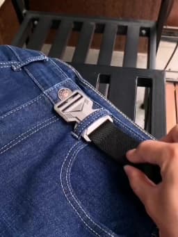 KOLBER New Silver Elastic Belt for Men Metal Buckle Quick Release 3.4cm Casual Belt Tight Woven Stretch Belt Tactical Girdle