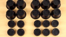 4/6Pcs Heavy Duty Furniture Riser Round Rubber Sofa Riser Supports Up to 6000 lbs for Sofa Table Bed Chair Bottom Leg Raiser