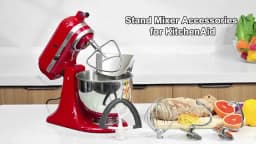 Stainless Steel Spiral Dough Hook for KitchenAid Stand Mixer Bread Hook Attachment Fits 4.5QT Mixing Bowl Dishwasher Safe