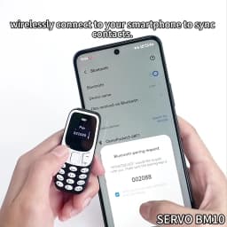 SERVO BM10 Super Mini Mobile Phone 2 SIM Standby Blacklist Magic Voice Call Recording 2G GSM Smallest Backup Feature Cellphones