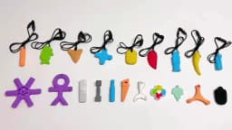 1pcs Silicone Teether Kids Chew Necklace Sensory Chewy Pendant Oral Motor Toys Therapy Tools for Autism ADHD Children's Goods