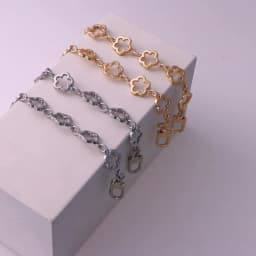 1PC Flower Bag Extender Chain Purse Bag Strap Extender Chain DIY Women Handbag Purse Making Replacement Accessories