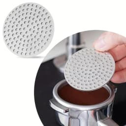 Leeseph 51/53/58 mm Stainless Steel Puck Screen, Reusable, Double Fine Filter for Coffee Machine Espresso Accessories
