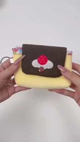 Original Japanese-Style Retro Pudding Camera Bag - Soft-Style Retro Camera Bag for Ccd and Compact Cameras, Cute and Comfortable Style, Suite Style, Can Also Be Used as a Coin Purse or Card Holder, Kawi Camera Bag