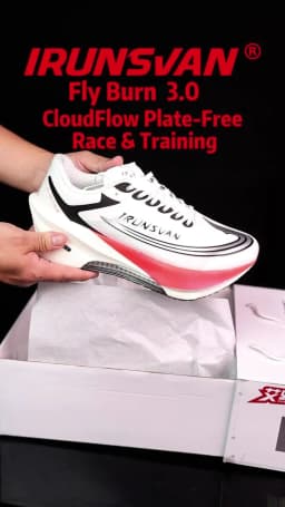 IRUNSVAN Flying Flame 3.0 Running Shoes Air Cushion Sneakers Training Shoes Men Women Road Fitness Shock Absorption Sports Shoes