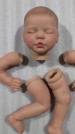 NPK 20inch Finished Doll Size Already Painted Kits Valentina Very Lifelike Baby Doll with Many Details Veins
