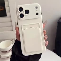 Soft Silicone Slot Wallet Card Holder Back Case For iPhone 18 Pro Max 18 Pro 17 Air 11 12 13 14 15 16 Plus Mini Shockproof Cover