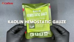 Hemostatic Kaolin Gauze Combat Emergency Trauma Z-Fold Soluble For Ifak Tactical First Aid Kit Medical Wound Dressing