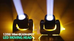 Moving Head Stage Light 120W LED With Sound Activated DMX512 Control Professional DJ Spotlight For Disco Events Church Show Bar