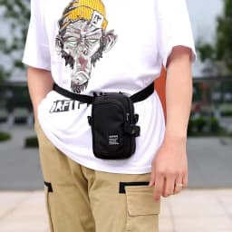 Fashion Multifunctional Men Small Shoulder Bag Durable Nylon Functional Fanny Pack Portable Messenger Bag Casual Mini Waist Pack