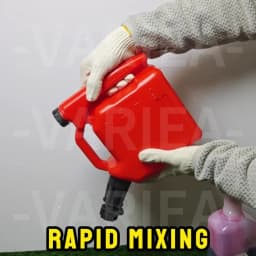 VARIEA-2.0L Dual-Port Two-Stroke Fuel Mixing Bottle, Engine Mixing Container, Fuel Ratios 20:1/25:1/40:1/50:1