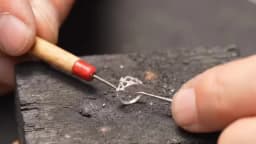 1 Piece Wooden Handle Soldering Pick with Titanium Tip Professional Welding Needle Goldsmithing Jewelry Making Tool