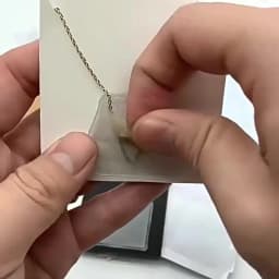 100pcs Self-Adhesive Necklace Chain Pockets, PVC Clear Pocket for DIY Jewelry Display Loose Chain Storage Necklace Supplies