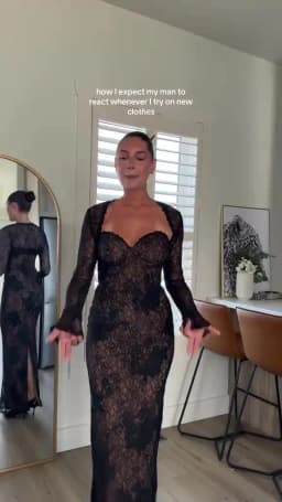 Women's Black Lace Strapless Mermaid Dress With Long Sleeve Shrug Elegant Slit Evening Party Dresses Autumn Red Female Clothing