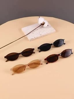 2pcs Women's Vintage Small Oval Sunglasses, UV Protection, Ideal for Outdoor, Travel, Driving & Daily Wear, Perfect Gifts
