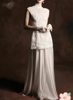 OIMG Modern Lace High Neck A Line Wedding Dress Sleeveless Backless Bride Dresses Floor Length Wedding Gowns 2026 Customized