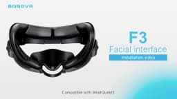 BOBOVR F3 Facial Interface Compatible with Quest 3 Face Cover Pad with 3-Channel Ventilation Adjustable FOV VR Accessories