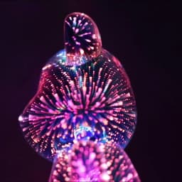 LED Lamps 3D Bear Night Light USB Dimmable Projector Colorful Atmosphere Desktop Bedroom Table Decora Lighting Gift