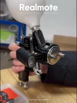 Upgrade Universal Spray Gun Light With 2 Straps Airbrush Paint Fill Light Adjustable Lighting Power Painting Tool Accessories