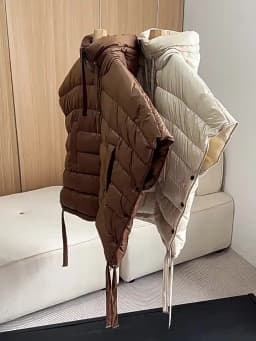 Schinteon Women 90% White Duck Down Irregular Vest with Hood Sleeveless Jacket Solid Fashionable Autumn Winter Top 2025 New