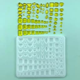 Heart Square Silicone Mold Crystal Diamond Resin Mold Jewelry Making Epoxy Casting Mold Ice Cubes Mold DIY Craft