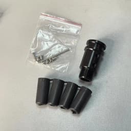 Car Gear Manual Shift Knob Adapter Black Aluminum Alloy for Non Threaded Shifters M18x1.5 Adapter 8mm,10mm,11mm,12mm