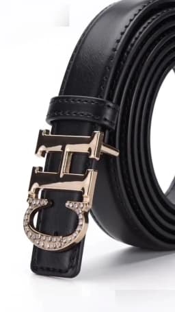 Retro Women's Automatic Buckle Belt Simple And Trendy Women's Jeans Casual Pants Belt Fashionable Women's Clothing Accessories