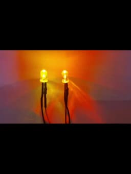 3mm 5mm Yellow Flicker Flickering LED Diodes Candle Led Flicking Lights Clear Round Lens Intermitente Flame Light Emitting Diode