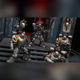 JOYTOY Warhammer "The Horus Heresy" 1/18 Action Figures Iron Warriors Mkll Tactical Sergeant Iron Warriors MkII Legionary