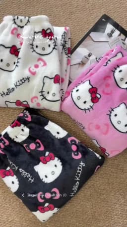 2025 New Hello Kitty Pajamas Pants Anime Women's Pajama Pants Cartoon Couple Home Sleepwear Trousers Leisure Home Clothing