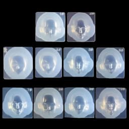 Human Face 3D Doll Epoxy Resin Mold Aromatherapy Plaster Silicone Mould DIY Crafts Ornaments Decoration Casting Tool