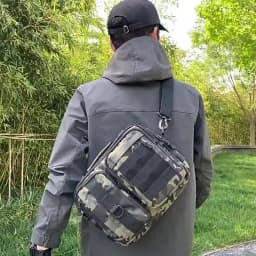 Trekking Tactical Handbags Shoulder Bag Camping for Man Hiking Travel Climbing Fishing Sling Crossbody Outdoor Weekend Molle Bag