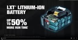 100% Original Makita Battery, 6.0Ah Rechargeable Battery 18V, Replacing Makita BL1830B L1840B L1850B L1860B, Power Tool Battery