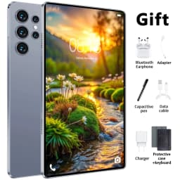 2026 New Tablet Android 13 12000mAh Large Battery 16MP+32MP Camera 10 Core 5G WiFi Portable 16GB RAM 1TB ROM For Ebook Reading
