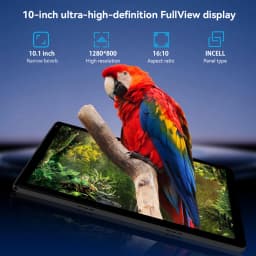 BUFO Tablet,10" Android 15 Tablet with Octa-core Processor 24GB RAM 128GB ROM HD IPS Touchscreen 8H Battery, Wi-Fi 6, BT 5.0, Dual Camera, Android Tablets with Keyboard Mouse Stylus Case Headphone