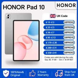 HONOR Pad 10,EU Version, 8GB+256GB, 10100mAh Battery,12.1-inch 120Hz 2.5K Eye-Care Display,Snapdragon 7 Gen 3,HONOR Tablet,Android WIFI Tablet