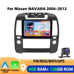 Podofo 9" 4GB+64GB Car Radio Wireless Carplay Android Auto Audio Stereo Mirror Link For Nissan NAVARA 2006-2012 GPS BT FM RDS