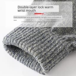 1Pair Black Half Finger Fingerless Gloves For Women And Men Wool Knit Wrist Cotton Gloves Winter Warm Workout Gloves