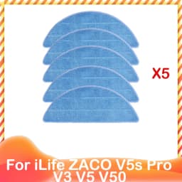 For ILife ZACO V5s Pro V3 V5 V5s V3s V50 X5 Spare Side Brush HEPA Pre Filter Mop Cloth Robot Vacuum Cleaner