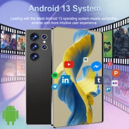 10.36 Inch Android Tablet 16GB RAM 1TB ROM Android 13.0 20000mAh 14 Core 5G Network Dual SIM GPS Bluetooth Tablet PC With Keyboard For Office Study Entertainment