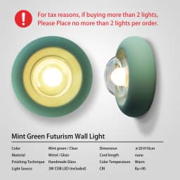 Caren Lighting Futurism Wall Sconces Lighting Design Glass Electroplating LED Bauhaus Contemporary Modern Cozy Light Fixture