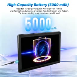 10.1 Inch Tablet Android 15 OS GMS Certified Tablets 2.0 GHz 20GB RAM 64GB ROM 1TB Expand WiFi 6 Bluetooth 5.4 Dual Camera