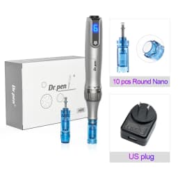 Dr. Pen M8S Microneedling Pen with 12 Replacement Cartridges Wireless Derma Microneedle Pen Kit ≤0.25mm Needle Skin Care Tool